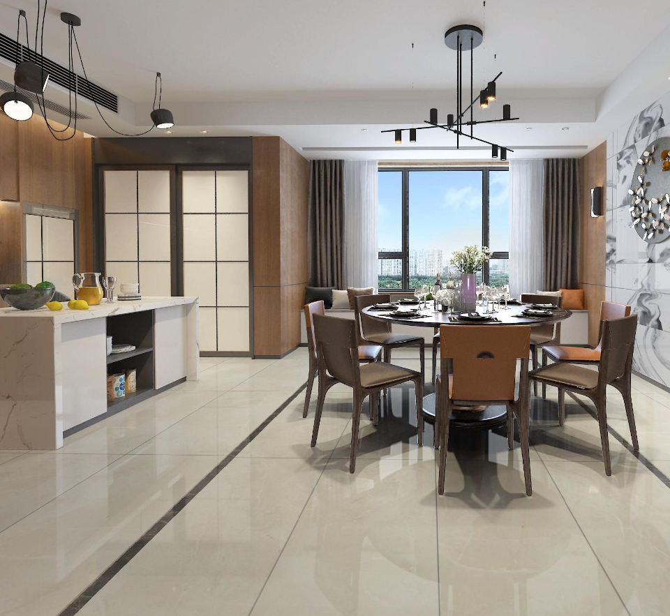 FATONG 600x1200mm Beige Marble Porcelain Tiles