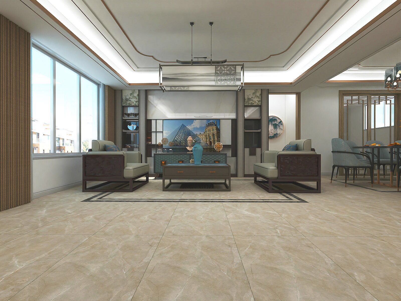 600*1200mm Marble Porcelain Full Body Floor Wall Tiles