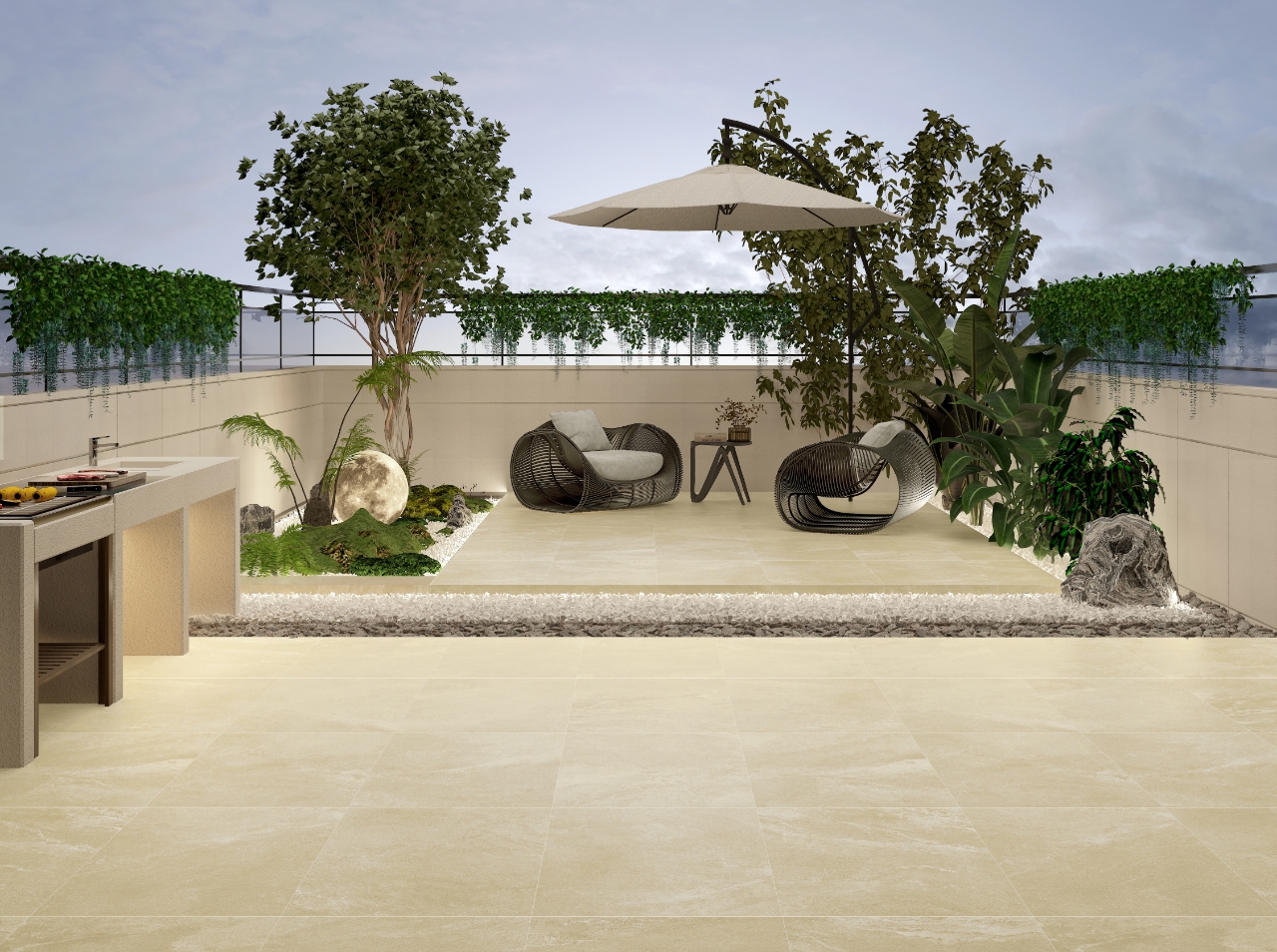 Rustic Porcelain Texture Matt Outdoor Ceramic Tiles