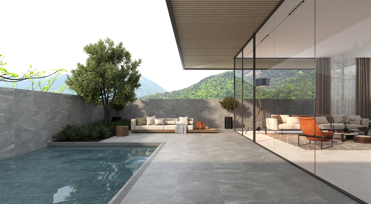 Rustic Porcelain Tile Texture Matt Modern Patio Ceramic Tile