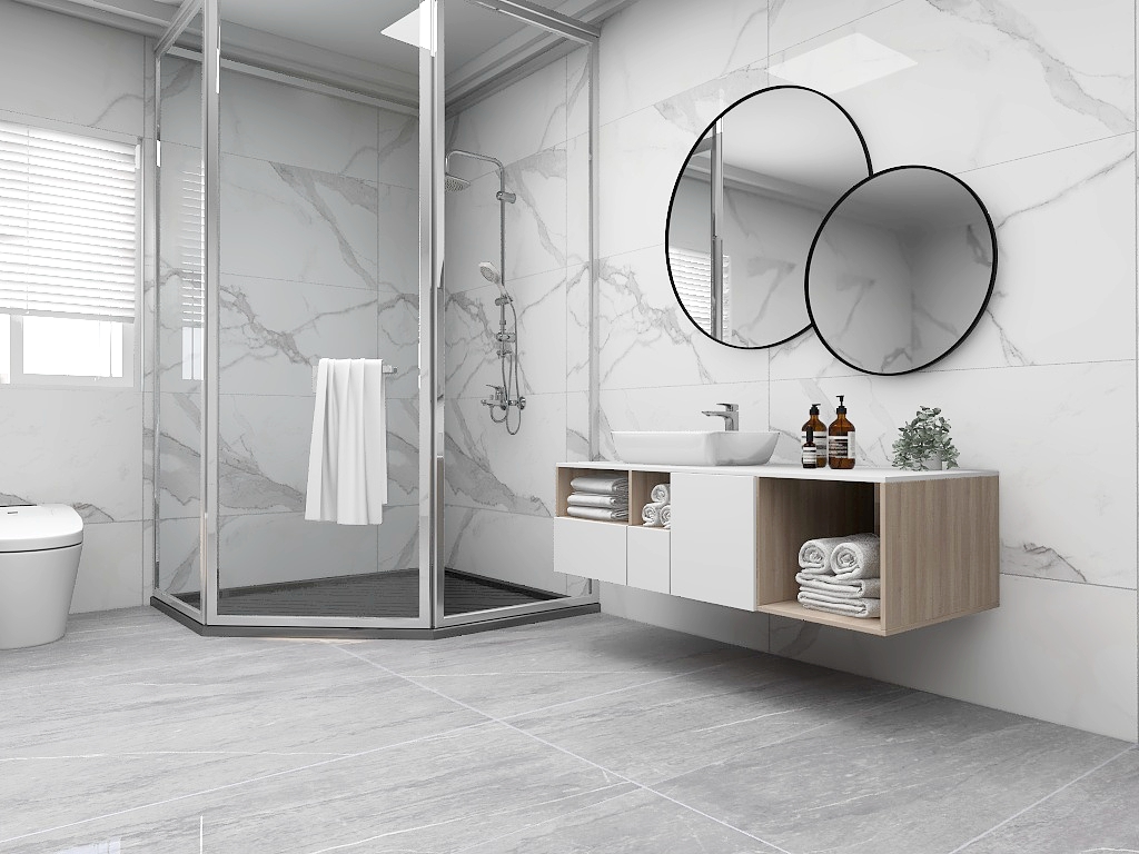 Stock Clearance Bathroom Ceramic Promotion Marble Tiles