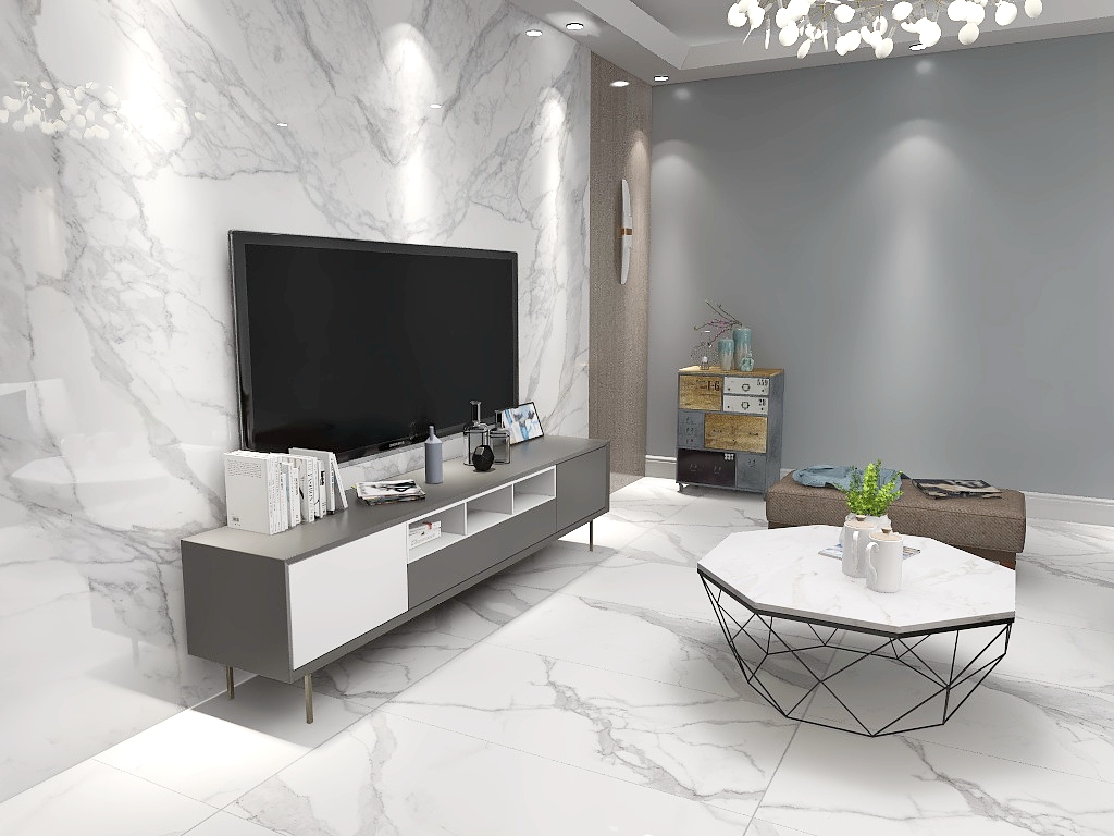 Stock Clearance Calacatta Porcelain Marble Ceramics