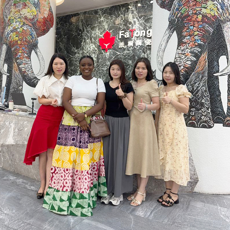 Welcomed a special guest - the elegant business lady from Ghana