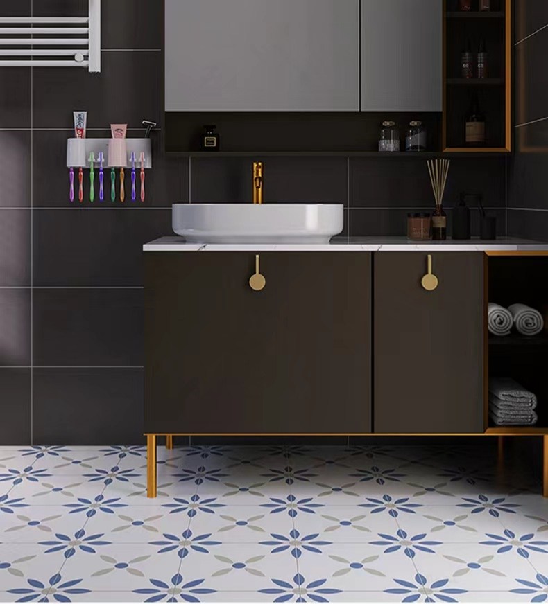 Small Pattern Tile Washing Room Flower Ceramics