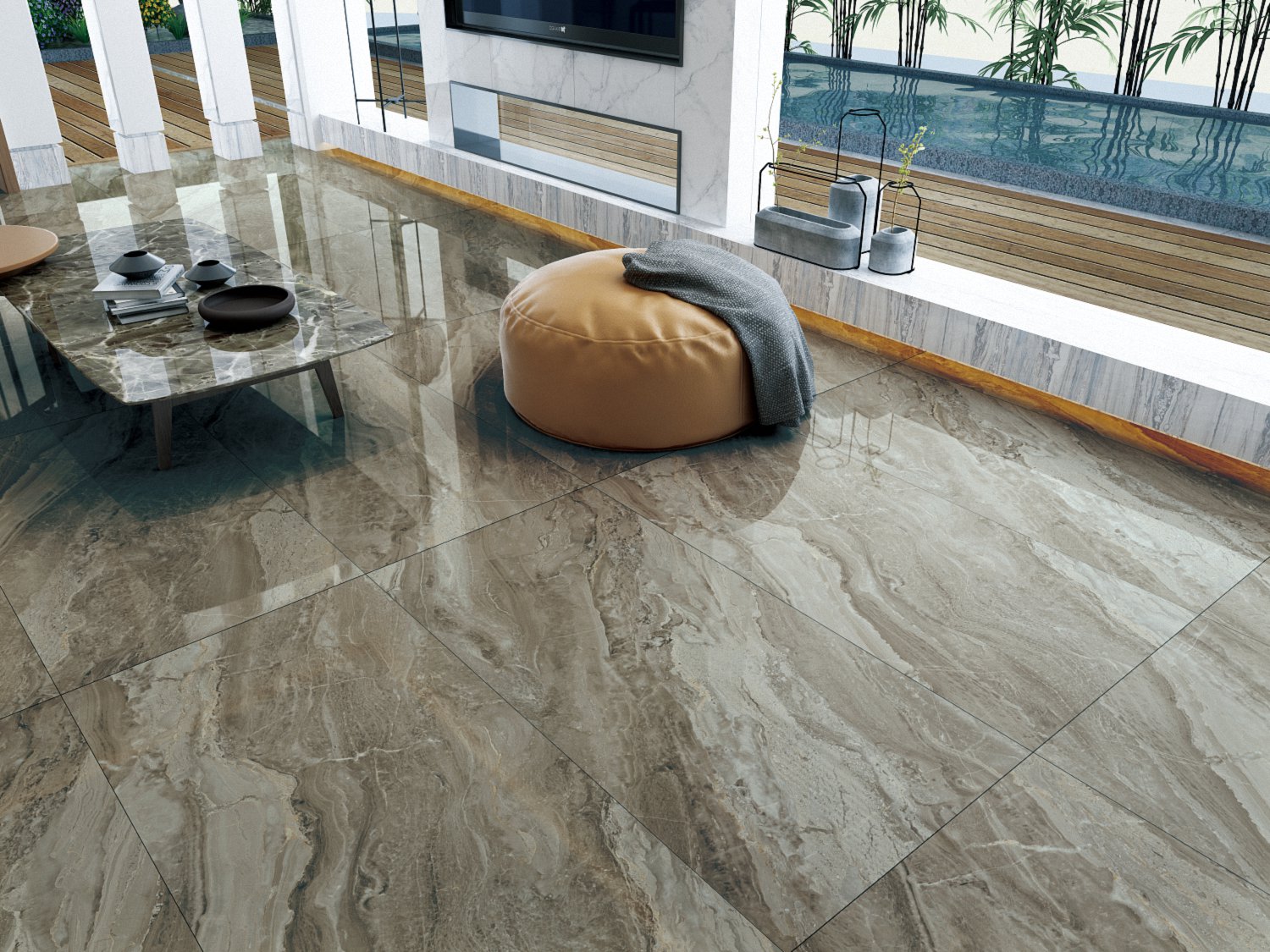 60x120cm Tile brown Floor Porcelain Interior Wall ceramic